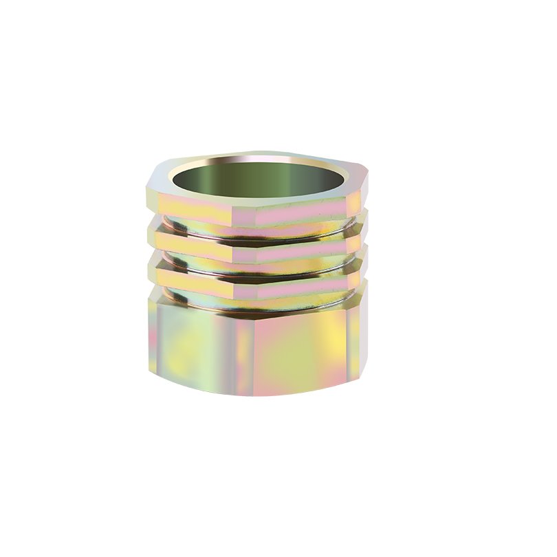 Zinc plated custom steel fitting